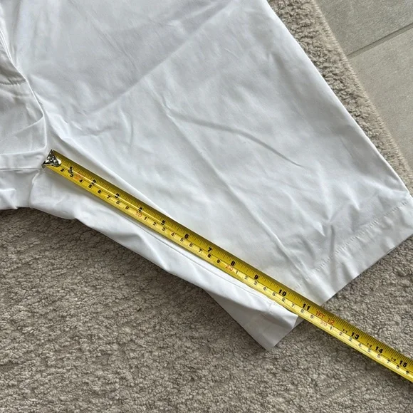 *LIKE NEW* Talbots Women's Perfect Crisp White Flat Front Bermuda Shorts - 8 - Picture 6 of 10